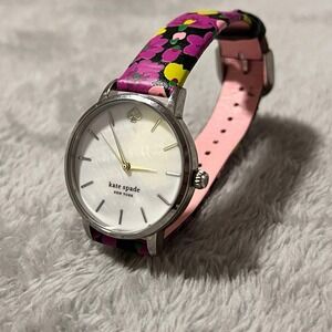 Kate Spade Women's‎ Metro Multicolored Floral Leather Strap Watch KSW1512 NEW
